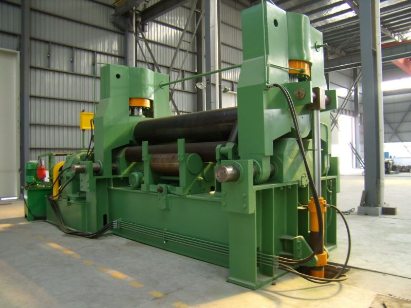 Прокатный станок с предварительным изгибом, используемый для прокатки круглого цилиндра толщиной 30 мм (W11S-30X2500)