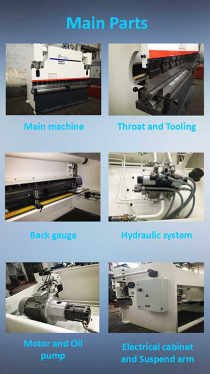 Гидравлический листогибочный пресс / листогибочный станок / фальцевальная машина (WH67Y-160/3200)