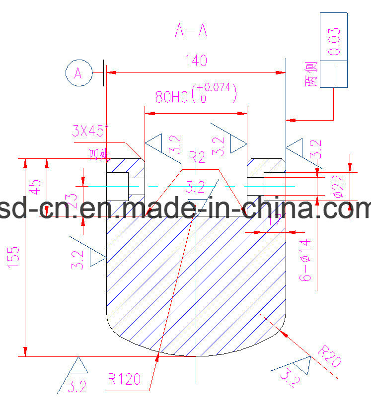 Радиусная оснастка для гибочного пресса (R = 120 мм)