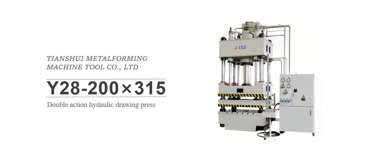 Double action hydaulic drawing press